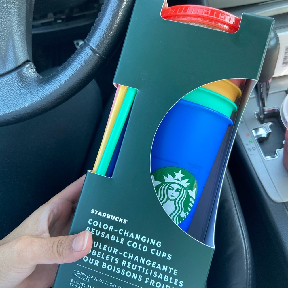 Starbucks color changing cups